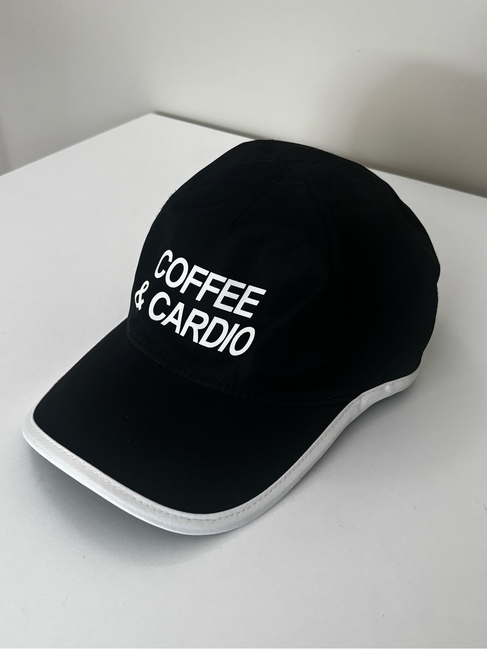 Coffee and Cardio Tek Gear Adjustable Baseball Hat/Cap Gym Running Black OS